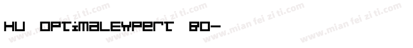Hu_OptimalExpert Bo字体转换